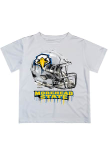 Vive La Fete Morehead State Eagles Youth White Helmet Short Sleeve T-Shirt