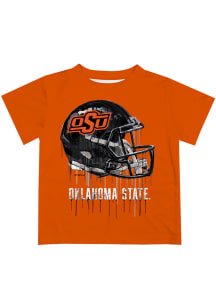 Oklahoma State Cowboys Youth Orange Helmet Short Sleeve T-Shirt