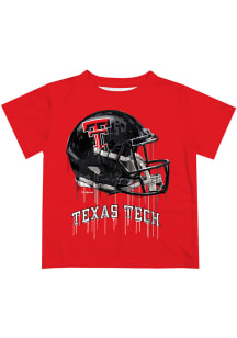 Texas Tech Red Raiders Youth Red Helmet Short Sleeve T-Shirt