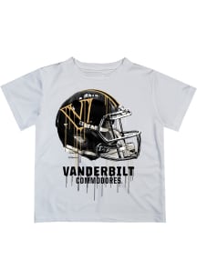 Vanderbilt Commodores Youth White Helmet Short Sleeve T-Shirt