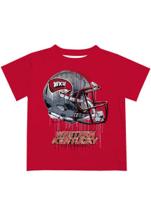 Vive La Fete Western Kentucky Hilltoppers Youth Red Helmet Short Sleeve T-Shirt