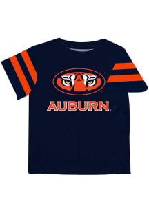 Auburn Tigers Youth Blue Stripes Short Sleeve T-Shirt