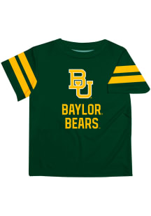 Baylor Bears Youth Green Stripes Short Sleeve T-Shirt