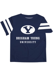BYU Cougars Youth Blue Stripes Short Sleeve T-Shirt