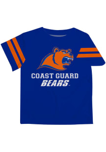 Coast Guard Bears Youth Blue Stripes Short Sleeve T-Shirt