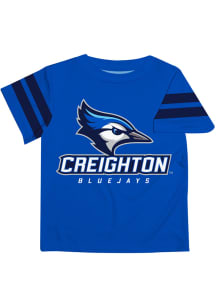 Creighton Bluejays Youth Blue Stripes Short Sleeve T-Shirt