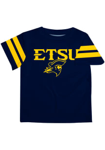 East Tennesse State Buccaneers Youth Blue Stripes Short Sleeve T-Shirt