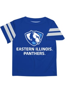 Vive La Fete Eastern Illinois Panthers Youth Blue Stripes Short Sleeve T-Shirt