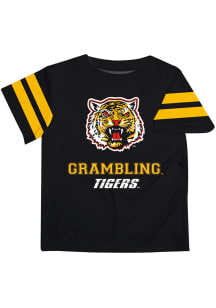 Grambling State Tigers Youth Black Stripes Short Sleeve T-Shirt