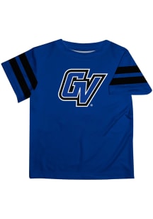 Grand Valley State Lakers Youth Blue Stripes Short Sleeve T-Shirt