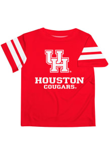 Houston Cougars Youth Red Stripes Short Sleeve T-Shirt