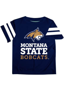 Montana State Bobcats Youth Blue Stripes Short Sleeve T-Shirt