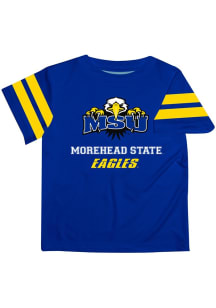 Vive La Fete Morehead State Eagles Youth Blue Stripes Short Sleeve T-Shirt