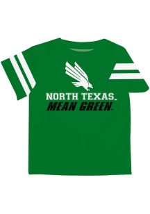 North Texas Mean Green Youth Green Stripes Short Sleeve T-Shirt