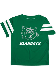 Northwest Missouri State Bearcats Youth Green Stripes Short Sleeve T-Shirt