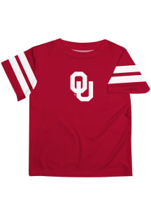 Oklahoma Sooners Youth Red Stripes Short Sleeve T-Shirt