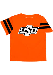 Oklahoma State Cowboys Youth Orange Stripes Short Sleeve T-Shirt