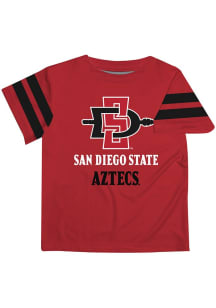 Vive La Fete San Diego State Aztecs Youth Red Stripes Short Sleeve T-Shirt