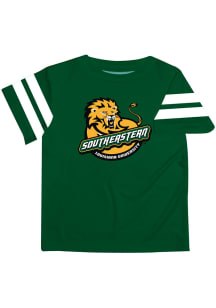 Southeastern Louisiana Lions Youth Green Stripes Short Sleeve T-Shirt