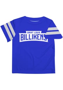 Saint Louis Billikens Youth Blue Stripes Short Sleeve T-Shirt