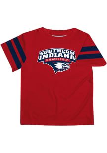 Southern Indiana Screaming Eagles Youth Red Stripes Short Sleeve T-Shirt