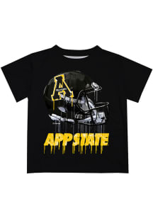 Appalachian State Mountaineers Infant Helmet Short Sleeve T-Shirt Black