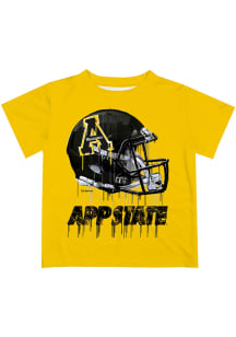 Appalachian State Mountaineers Infant Helmet Short Sleeve T-Shirt Gold