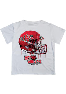 Arkansas State Red Wolves Infant Helmet Short Sleeve T-Shirt White