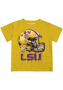 LSU Tigers Infant Helmet Short Sleeve T-Shirt Gold