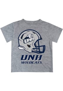 New Hampshire Wildcats Infant Helmet Short Sleeve T-Shirt Grey