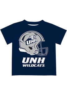 New Hampshire Wildcats Infant Helmet Short Sleeve T-Shirt Blue