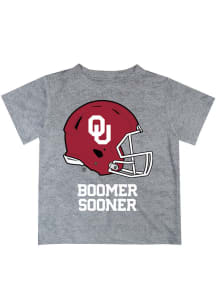 Oklahoma Sooners Infant Helmet Short Sleeve T-Shirt Grey