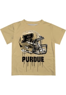 Infant Purdue Boilermakers Gold Vive La Fete Helmet Short Sleeve T-Shirt