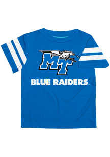 Vive La Fete Middle Tennessee Blue Raiders Infant Stripes Short Sleeve T-Shirt Blue