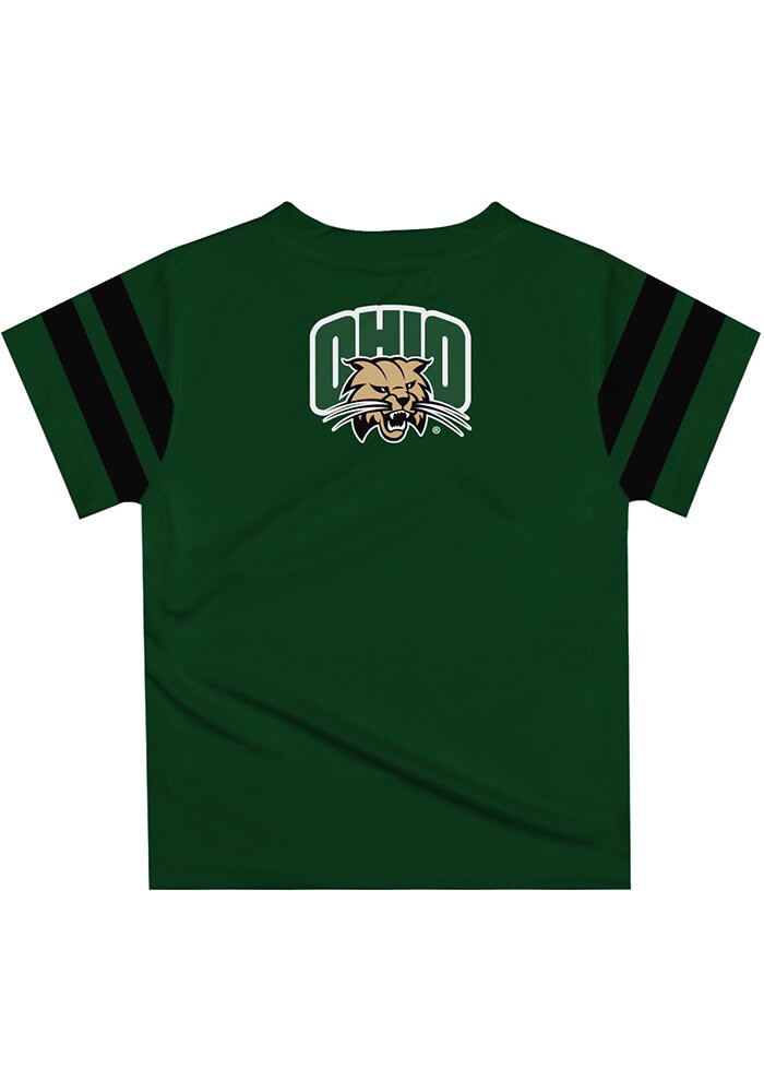 Vive La Fete Ohio Bobcats Infant Stripes Short Sleeve T-Shirt Green