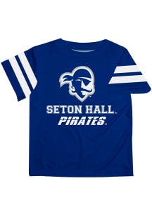 Seton Hall Pirates Infant Stripes Short Sleeve T-Shirt Blue