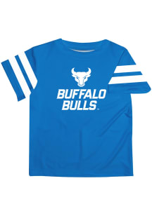 Vive La Fete Buffalo Bulls Infant Stripes Short Sleeve T-Shirt Light Blue