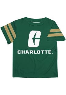 Vive La Fete UNCC 49ers Infant Stripes Short Sleeve T-Shirt Green
