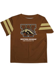 Western Michigan Broncos Infant Stripes Short Sleeve T-Shirt Brown