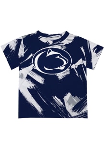 Penn State Nittany Lions Infant Paint Brush Short Sleeve T-Shirt Navy Blue