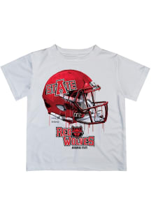 Vive La Fete Arkansas State Red Wolves Toddler White Helmet Short Sleeve T-Shirt