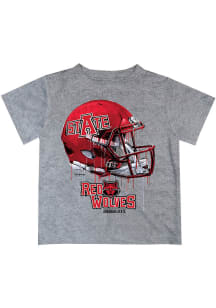 Vive La Fete Arkansas State Red Wolves Toddler Grey Helmet Short Sleeve T-Shirt