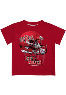 Vive La Fete Arkansas State Red Wolves Toddler Red Helmet Short Sleeve T-Shirt