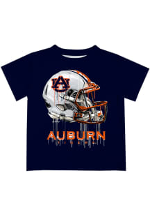 Auburn Tigers Toddler Navy Blue Helmet Short Sleeve T-Shirt