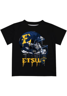 Vive La Fete East Tennesse State Buccaneers Toddler Black Helmet Short Sleeve T-Shirt
