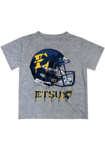 Vive La Fete East Tennesse State Buccaneers Toddler Grey Helmet Short Sleeve T-Shirt