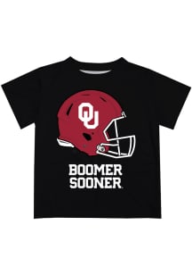 Oklahoma Sooners Toddler Black Helmet Short Sleeve T-Shirt