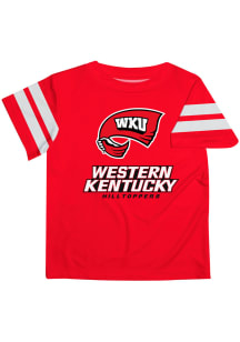 Vive La Fete Western Kentucky Hilltoppers Toddler Red Stripes Short Sleeve T-Shirt