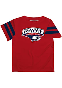 Vive La Fete Southern Indiana Screaming Eagles Toddler Red Stripes Short Sleeve T-Shirt