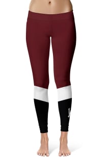 Vive La Fete Alabama A&amp;M Bulldogs Womens Maroon Colorblock Plus Size Athletic Pants